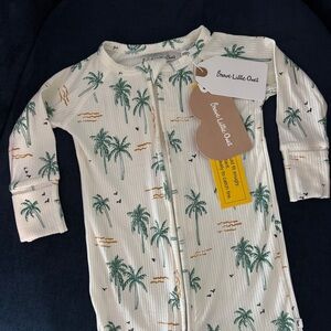 NWT Brave Little Ones baby zip pajamas - 6-12 months